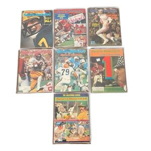 Rare Lot Of 7 Sport Illustrated College Football/ Baseball Magazine’s 1970-1979